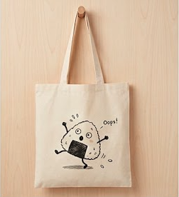 「ころがるオニギリ」キャンバストート