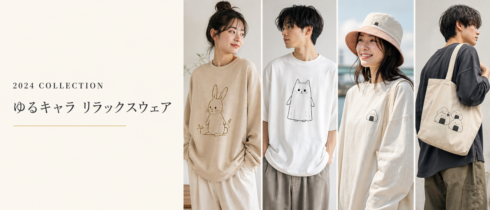 2024 ゆるキャラ リラックスウェア コレクション ヘッダーバナー