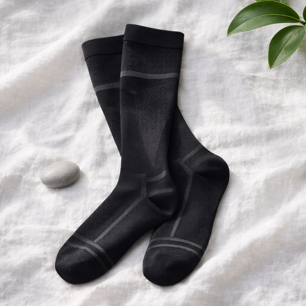 段階着圧サポートソックス Calf Fit カラー: ブラック