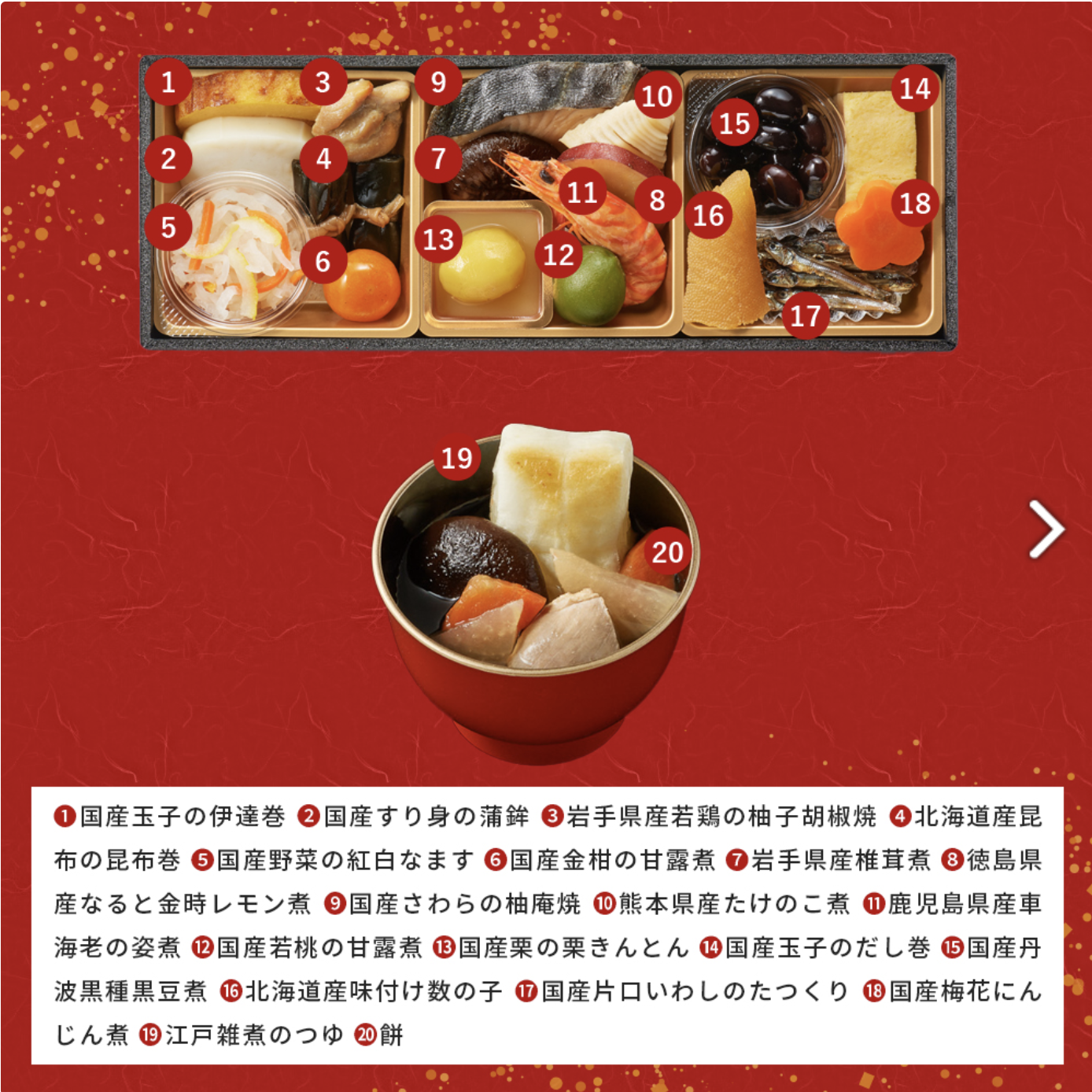 【おせち料理 2025/送料無料/12月31日お届け】イシイの迎春小箱（冷蔵品)